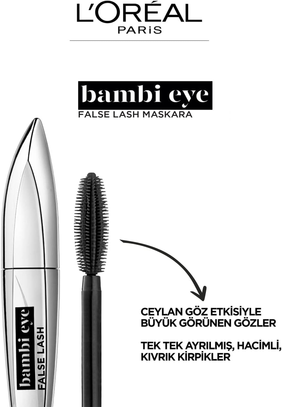 L'Oreal Paris False Lash Bambi Mascara Black, Black, 8.9 Ml image number 1
