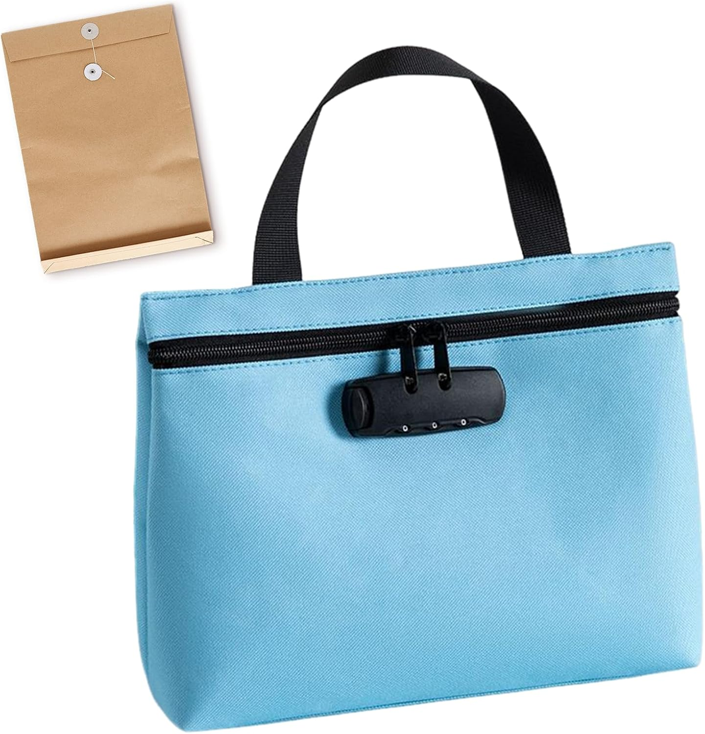 Lockable Money Bag - Secure Storage Pouch, Travel Security Case, Protective Holder for Valuables, Keys, Jewelry, Passport, Security Storage Bag with Interim