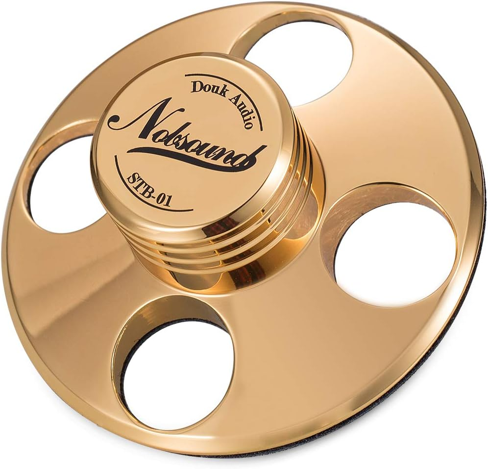 Nobsound STB-01 LP Vinyl Turntables Metal Disc Stabilizer Record Weight Hifi (Pure Copper, Gold) image number 6