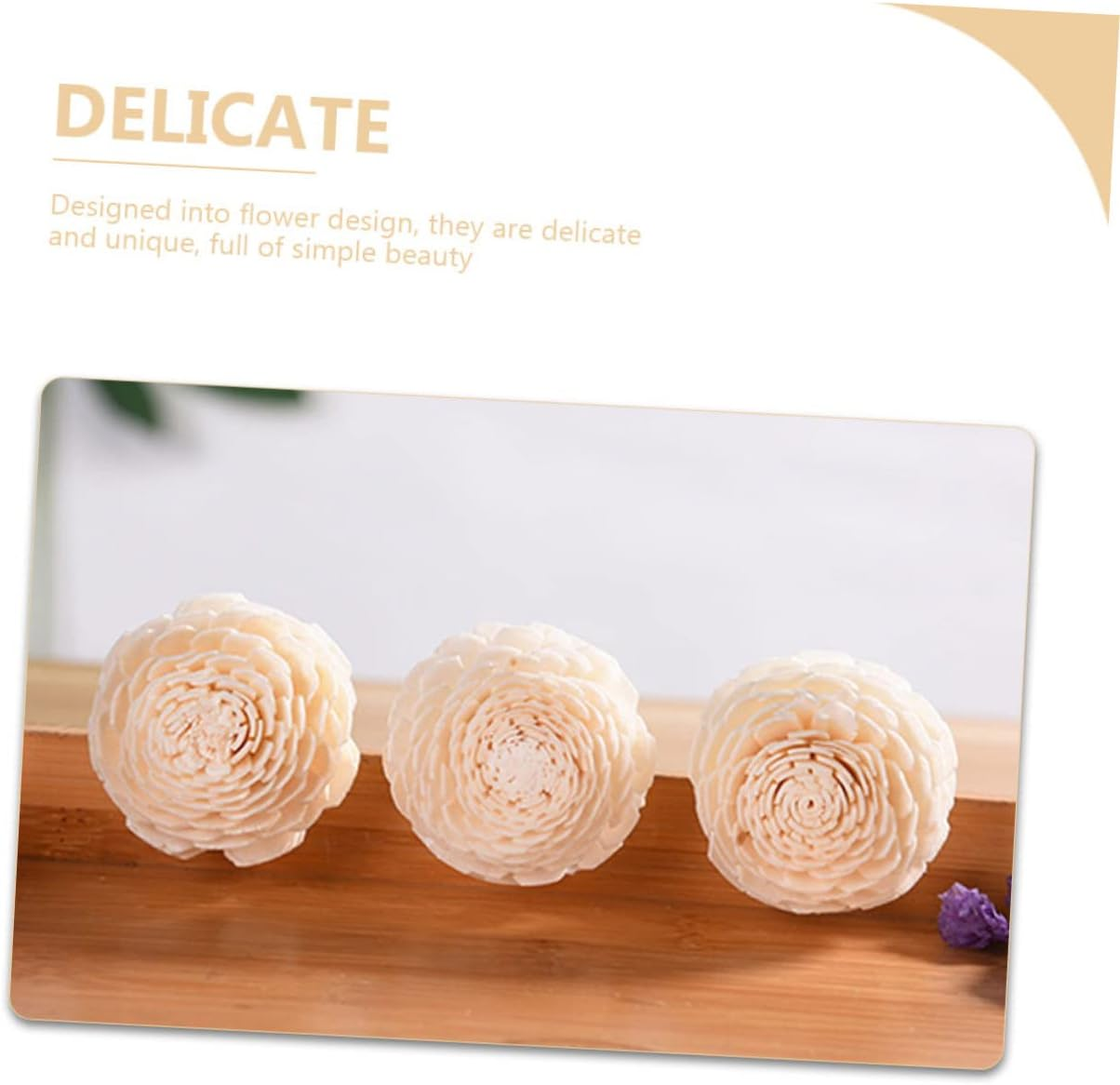 LALAFINA 8Pcs Simulated Aromatherapy Flowers Decorative Fragrance Sticks for Home Wedding Aroma Diffuser Reeds image number 3