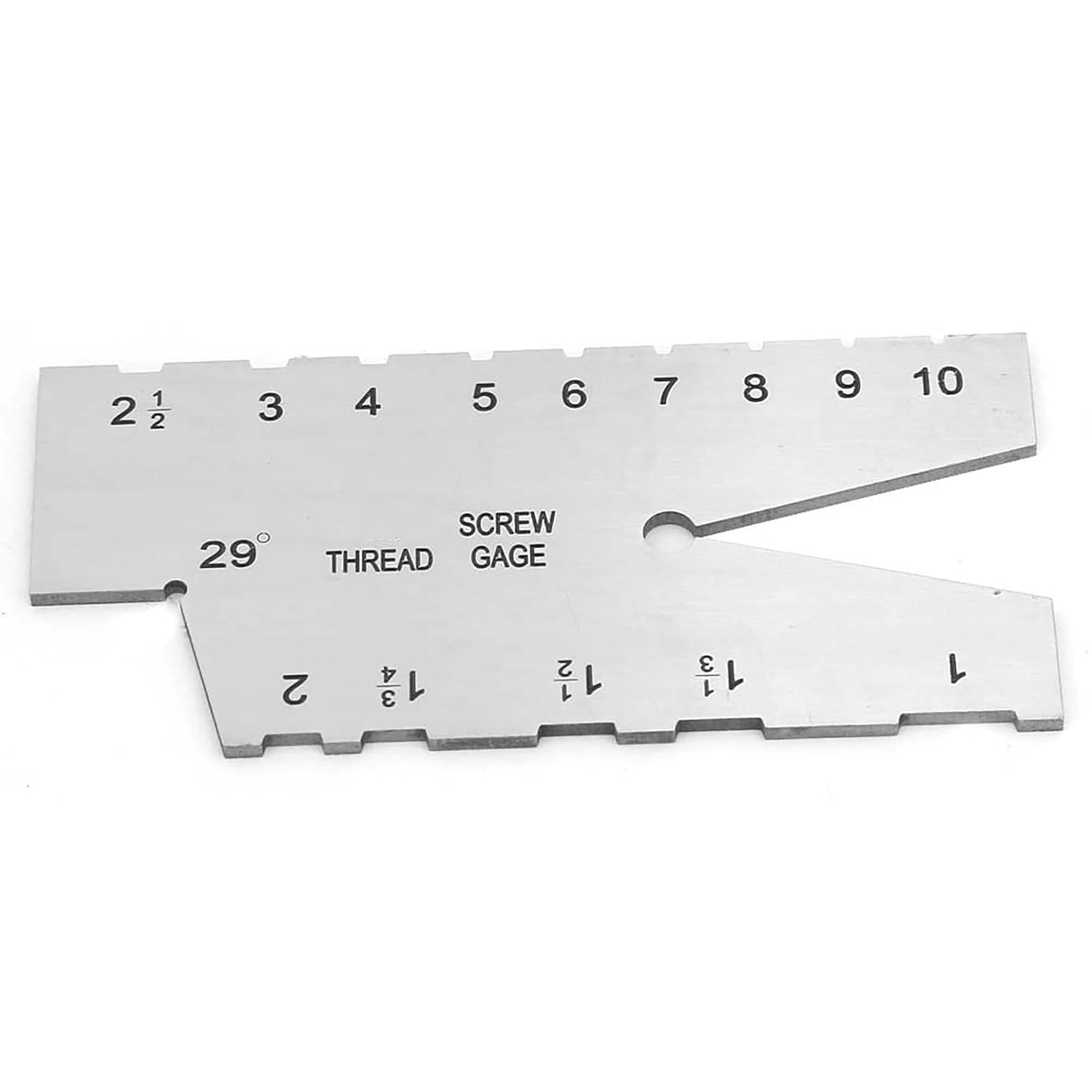 Stainless Steel Thread Measuring Gauge, 29Degree Screw Pitch Grinding Plug Gage Cutting Inspection for Maintenance Debugging Fitter Machine Repair Metalworking Woodworking Engravin image number 3