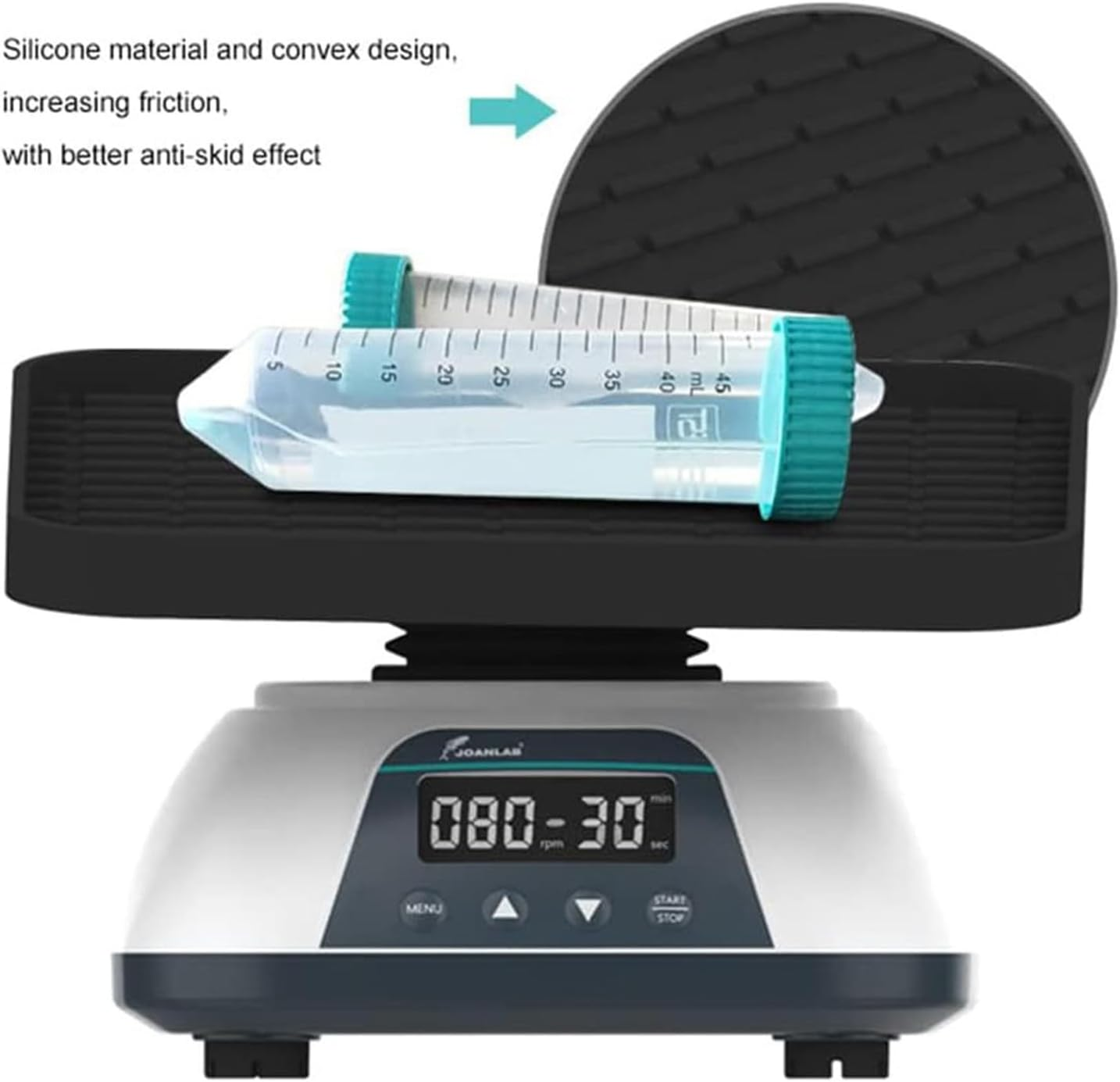 Lab Oratory Orbital Shaker,Digital Orbital Shaker,Adjustable Speed 10-80Rpm,10S-99Min Orbital Rotator Shaker,Digital Lab Orbital Shaker,Led Digital Display,For Labs and Classrooms image number 1