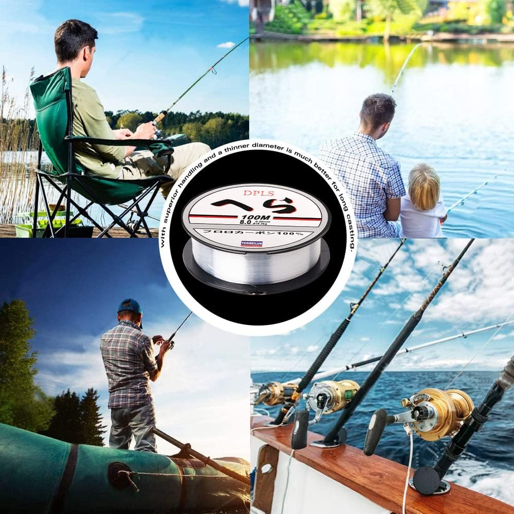 100 Meters Clear Nylon Fishing Line, 0.5 Mm Monofilament, Strong Tension Wire for Fishing, Hanging, Craft image number 2
