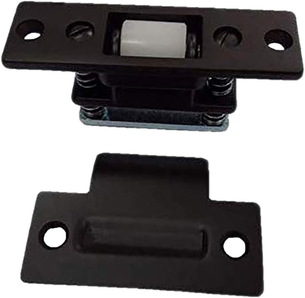 QCAA Heavy Duty Solid Brass Adjustable Silent Roller Catch, US10B ORB Oil Rubbed Bronze, Made in Taiwan, 1 Pack image number 5