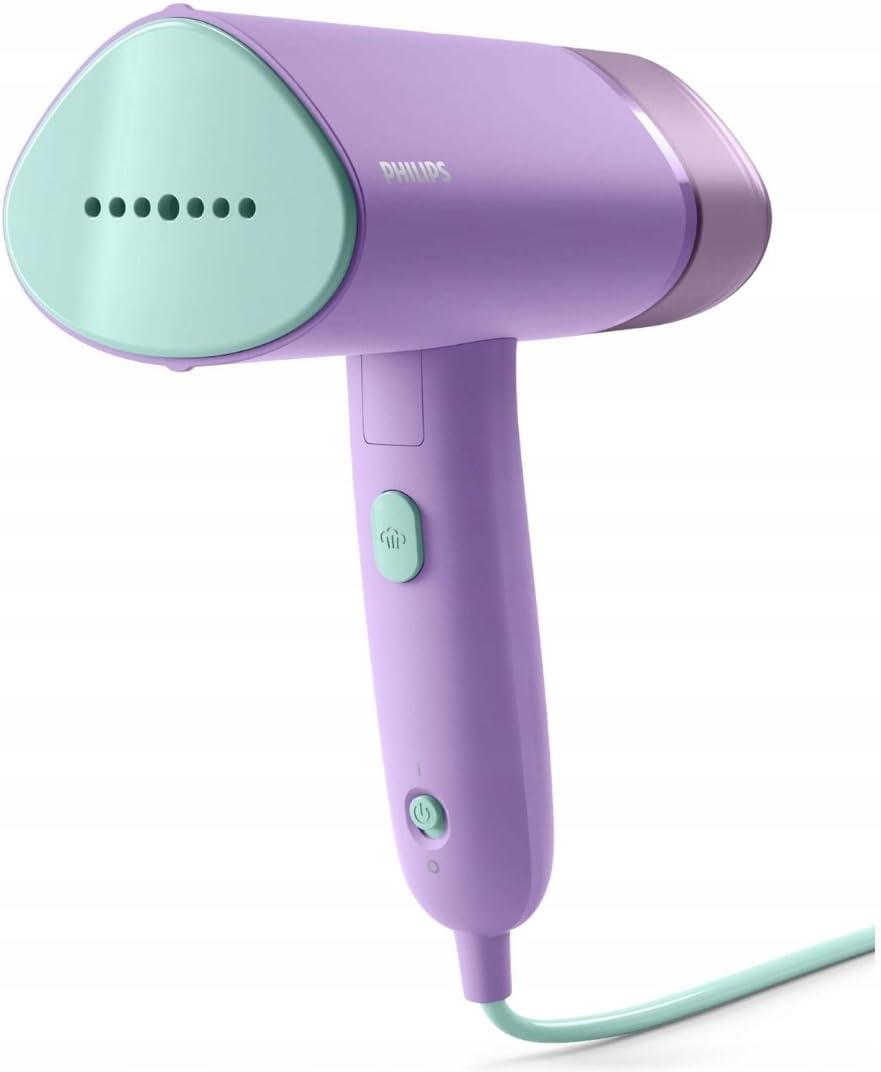 Philips 3000 Series Hand Steamer - 1000W, 20G/Min Steam, Removable 100Ml Water Tank, Plastic Plate, Storage Pouch Included, 630G Light Weight, Purple (STH3010/30) image number 2