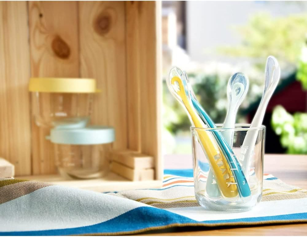 BEABA 1St Stage Silicone Spoon, Blue - Blue image number 5