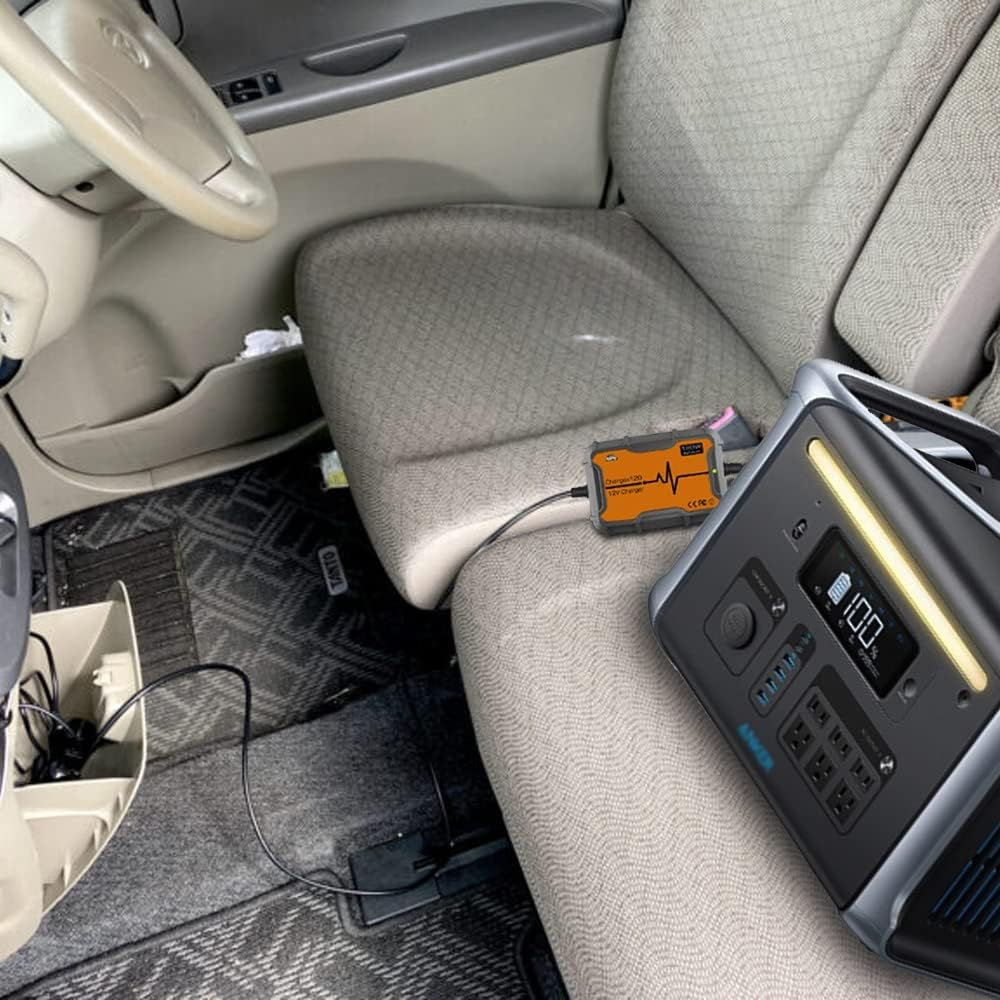 DC 12V/24V Car Cigar Cable to XT60 Connector Quick Charging 120W Works with Ecoflow Delta Powerstations (120W Quick Charging) image number 5