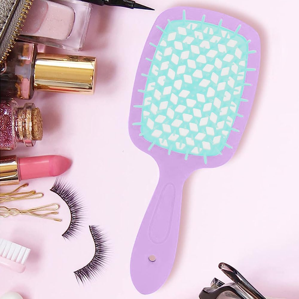 Detangling Hair Brush Wet & Dry Vented Detangling Hair Brush Vented Wet Hair Brush for Women Glides through Tangles Heating Brush for Wet, Thick, Curly, Straight Hair image number 2