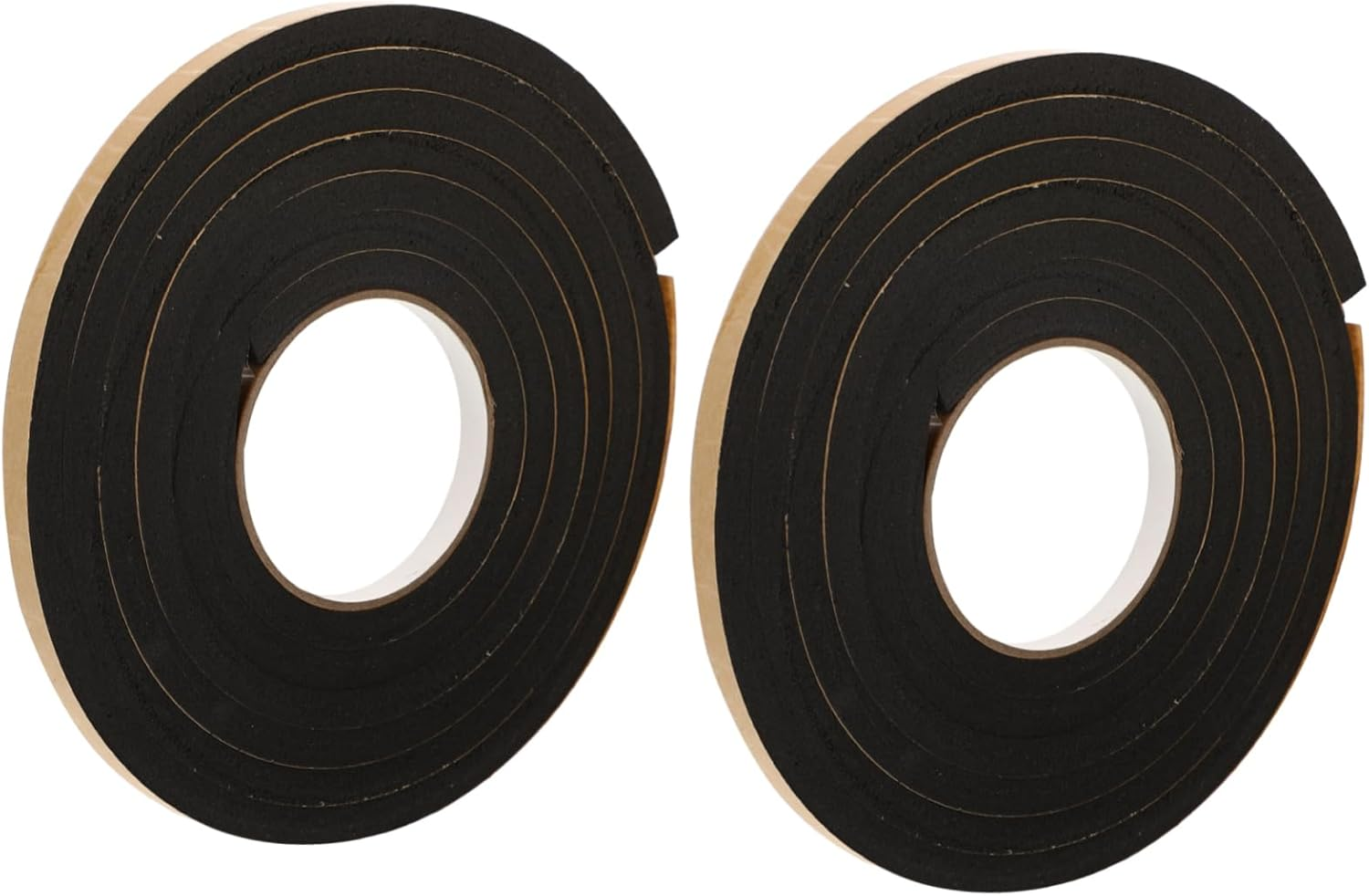 2Rolls Shockproof Foam Tape Eva Sealing Strip Window Seal Tape for Draft Stopper Heavy Duty Weather Seal image number 4