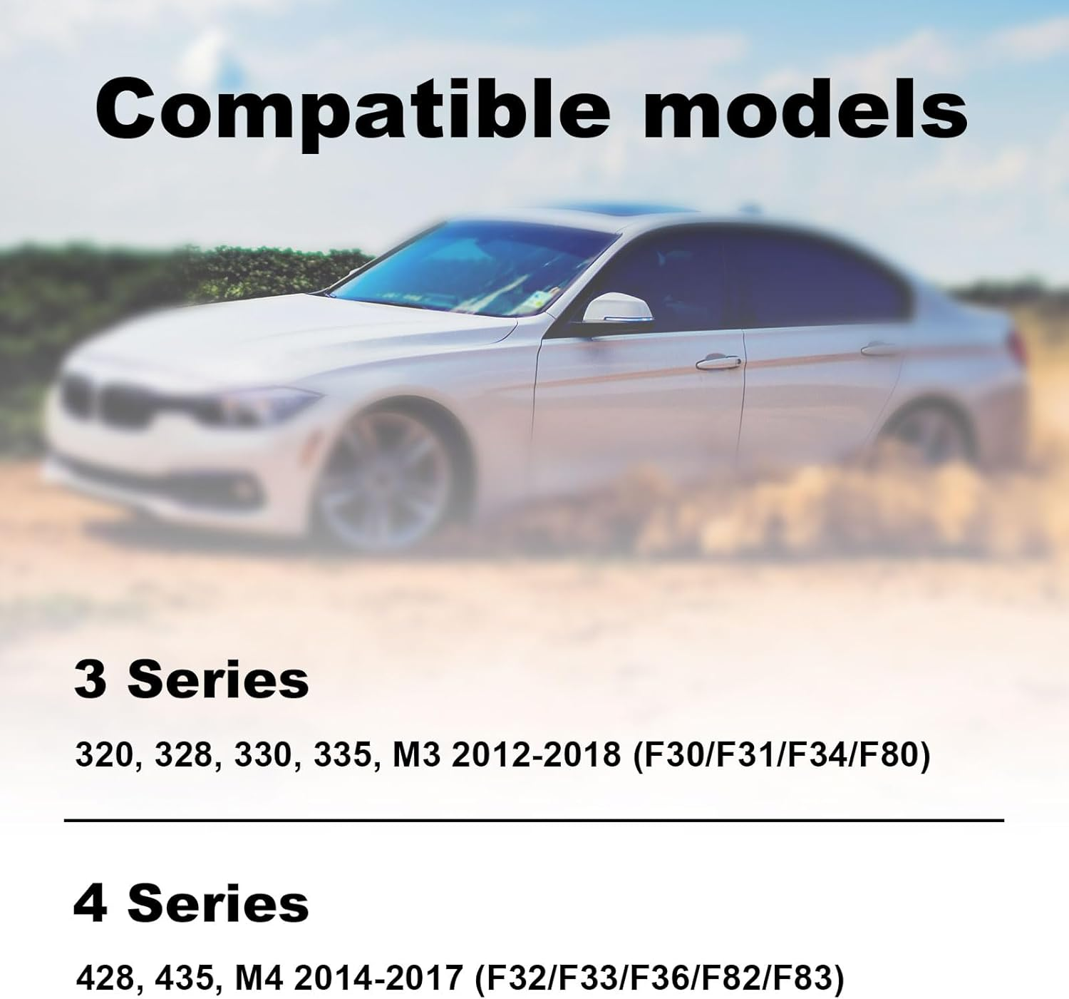 Gosknor Interior Door Pull Handle Covers Replacement, Door Handle Covers for 3 Series 320 328 330 & 4 Series 428 435 image number 6