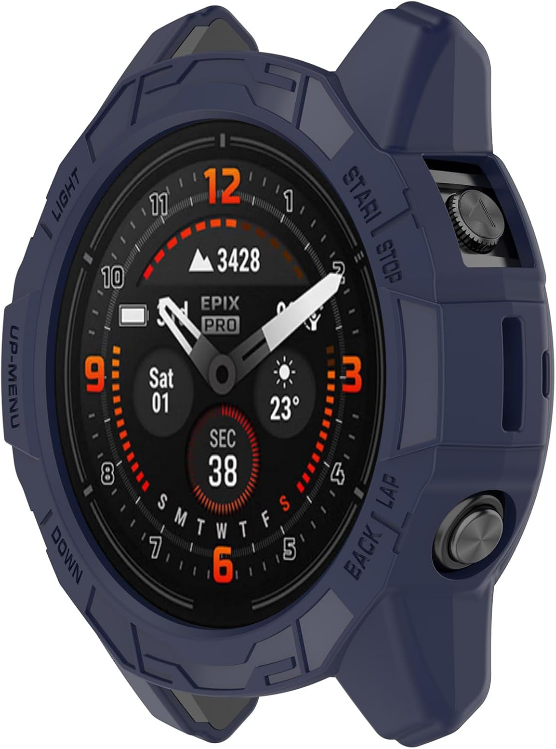 Chofit Cases Compatible with Garmin Epix Pro Gen 2 47Mm/Fenix 7 Pro/Fenix 7 Case, TPU Protective Cases for Watch Frame Protector Accessories (Black+Blue+Green) image number 1