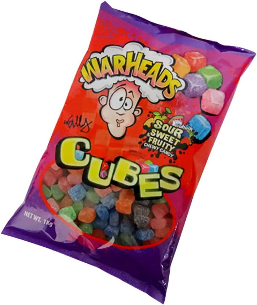 Warheads Sour Cubes Candy 1 Kg image number 1