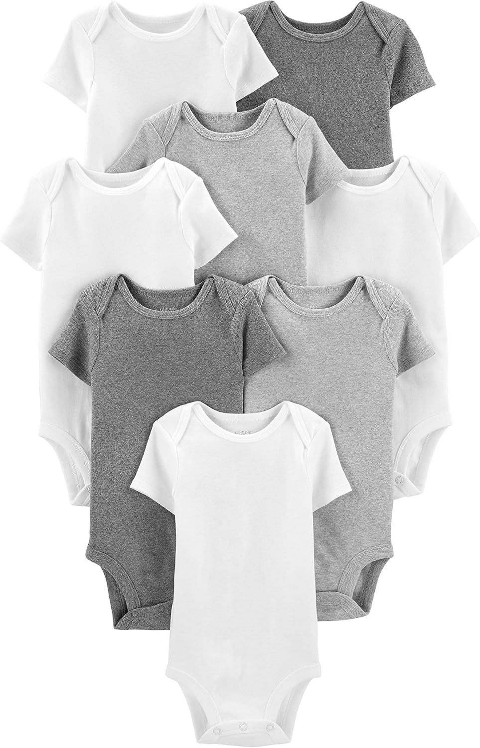 Simple Joys by Carter'S Unisex-Baby 8-Pack Short-Sleeve Bodysuit
