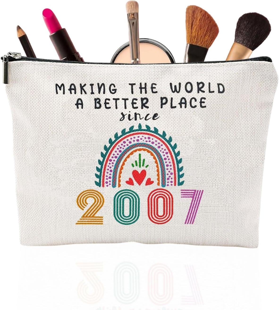 MOPZIJA 18Th Birthday Girl - Gift 18Th Birthday Girl Makeup Bag, Gifts for 18Th Birthday Girl, Gifts for 18 Year Old Girls, Gifts for 18Th Birthday Girl image number 3