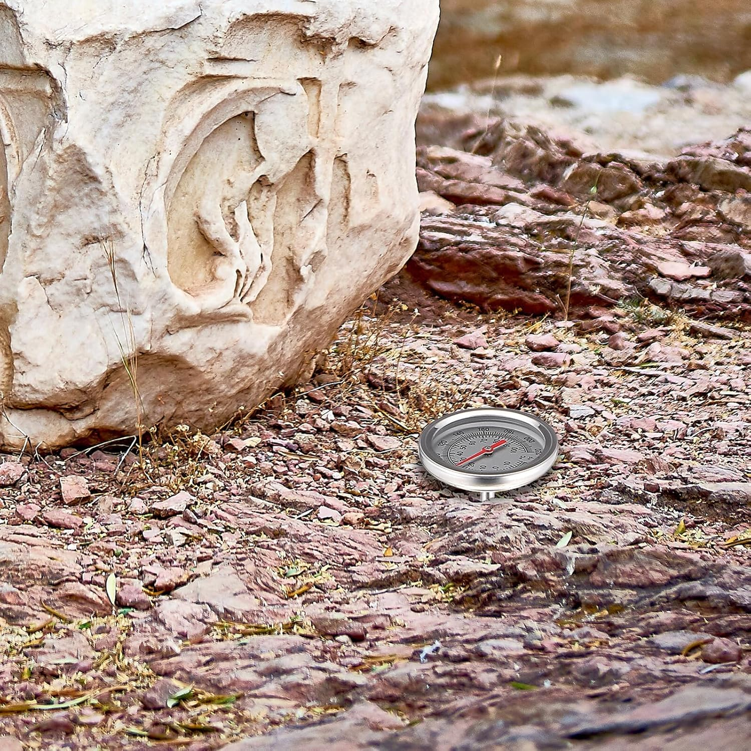 Extended Probe Soil Thermometer with Stainless Steel Sensor Accurate Temperature Detector for Gardening Compost Indoor Outdoor Plant Growth Monitoring image number 2