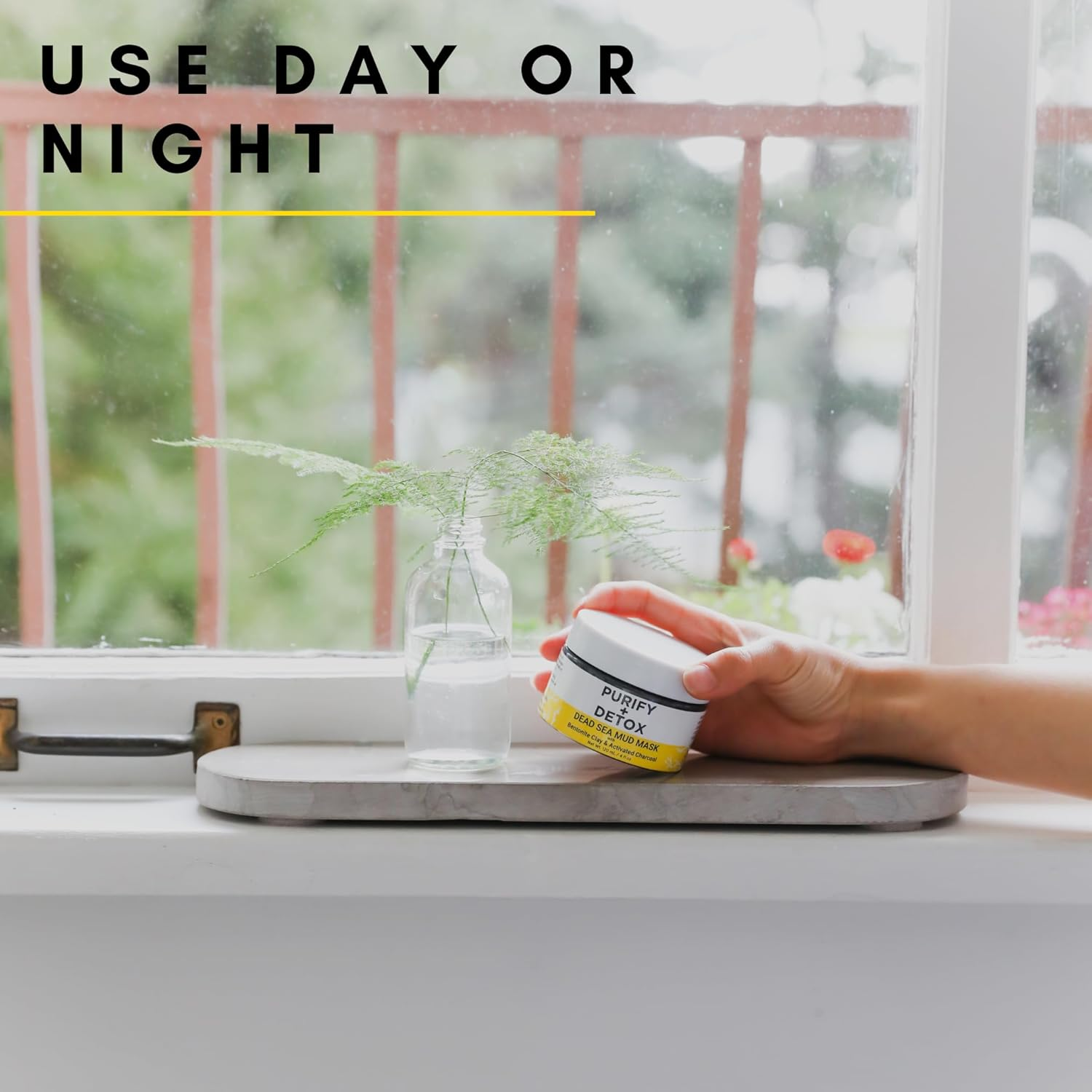 Mud Mask for Face with Dead Sea Mud, Bentonite Clay and Activated Charcoal - Made in USA -NO DRYING Facial Mask to Minimize Pore, Clear Blackheads- Great for Armpit Detox Too