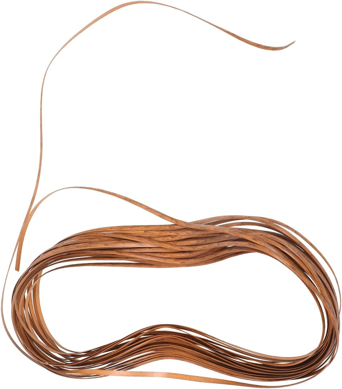 Luxshiny Wicker Repair Kit Coffee Woven Rattan Plastic Weaving Material Rattan Furnitures Fix Kit for Chair Repair Table Knit Storage Basket Patio Chair - Light Brown image number 6