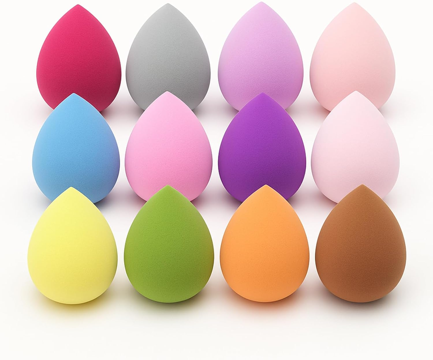 12 Pcs Makeup Sponges, Beauty Blender Set, Foundation Applicators for Complexion, Soft Powder Puff Tools, Versatile Makeup Brushes for All Skin Types, Liquid & Cream Products image number 1