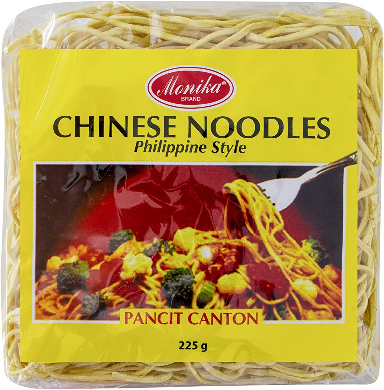 Monika Philippine Style Chinese Noodles (Pancit Canton), 225 G