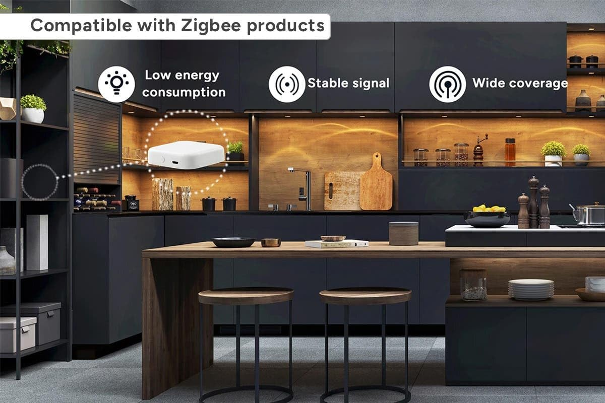 Kogan Smarterhome&trade; Bluetooth and Zigbee Wireless Gateway - KAGTWYBTZBA image number 5