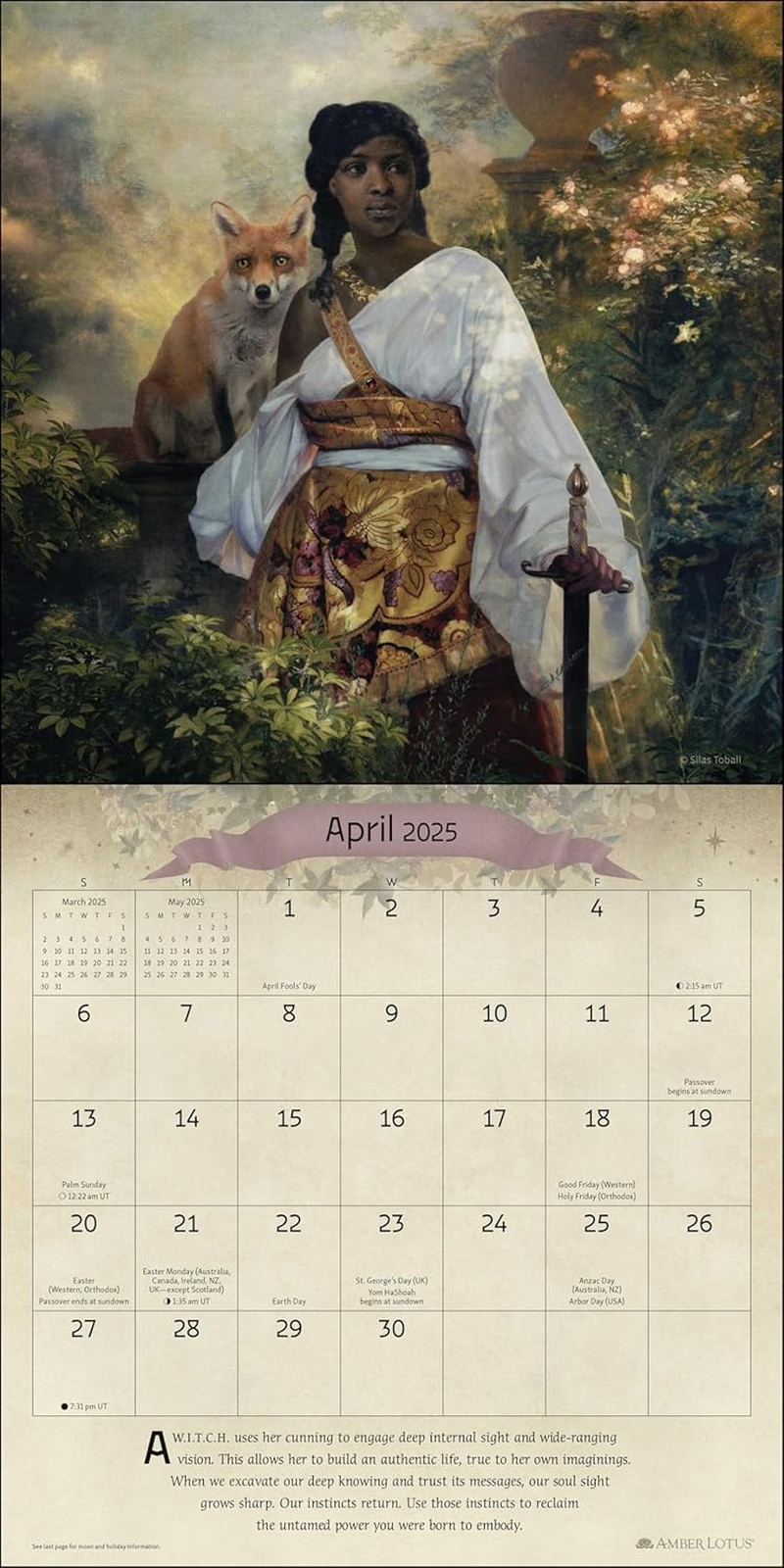 W.I.T.C.H. (Woman in Total Control of Herself) 2025 Wall Calendar image number 1