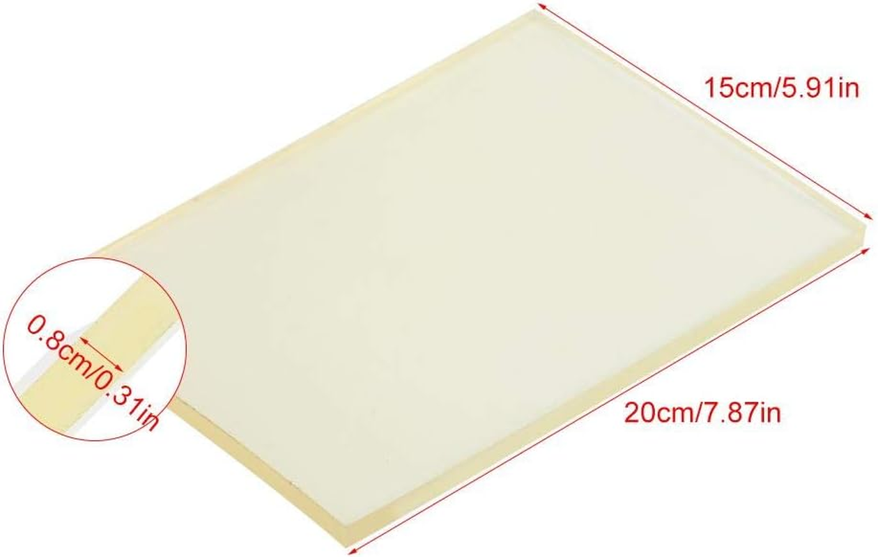 Polyurethane 20X15X0.8Cm Punch Stamping Board, Rubber Mute Board Leather Cutting Board, for Hole Punches Cutting Leather image number 4