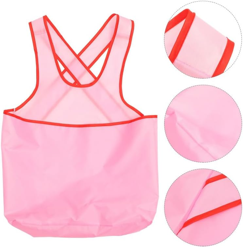 Shopiness Laundry Apron for Wet Clothes Transport and Practical Laundry Solution with Large Pocket, Drying Apron Ideal for Drying, Gardening, and Daily Use (Pink) image number 1