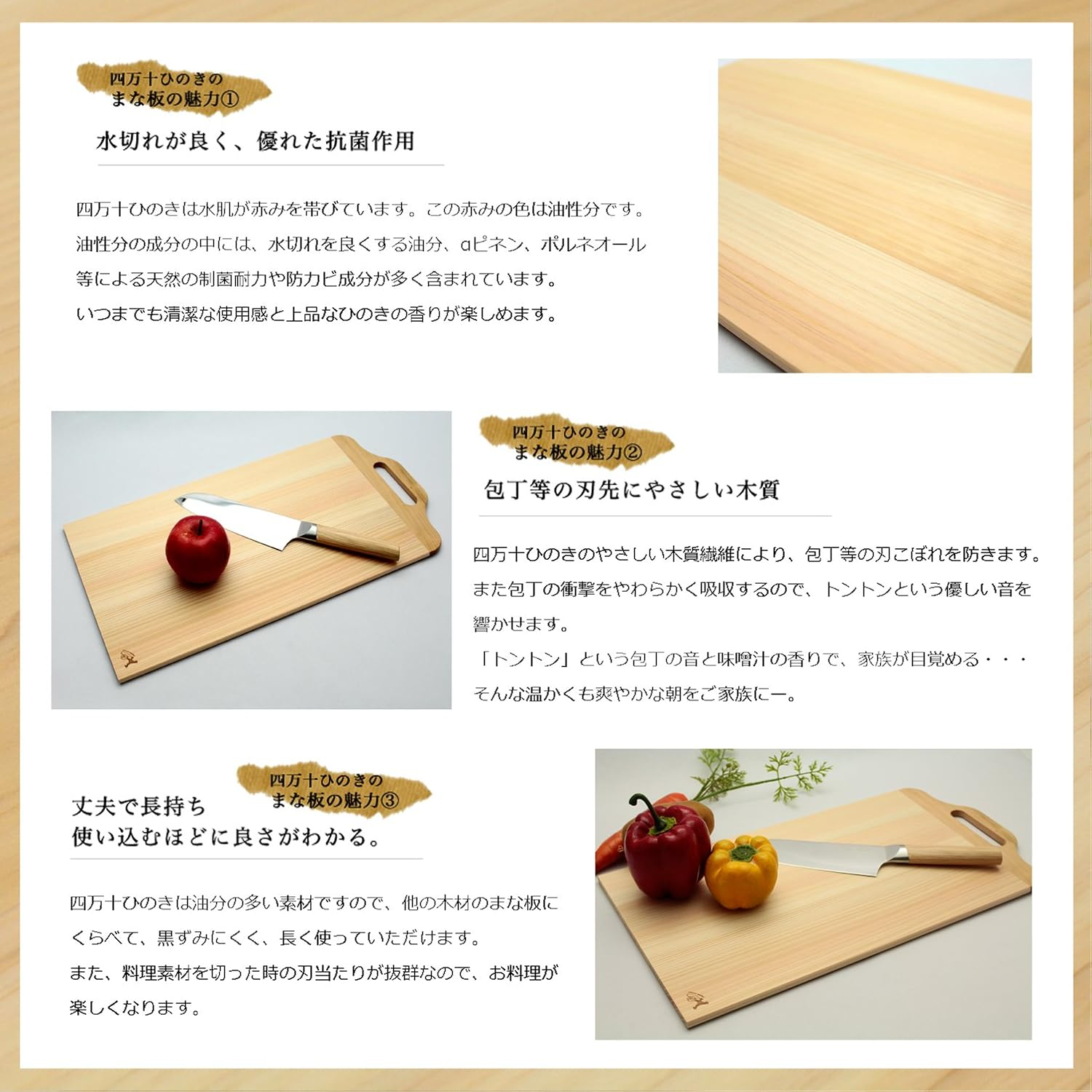 TOSA Dragon HT-9003 Cutting Board with Handle, 0.4 Inches (9 Mm), L, 17.7 X 9.4 X 0.3 Inches (45 X 24 X 0.9 Cm), image number 1