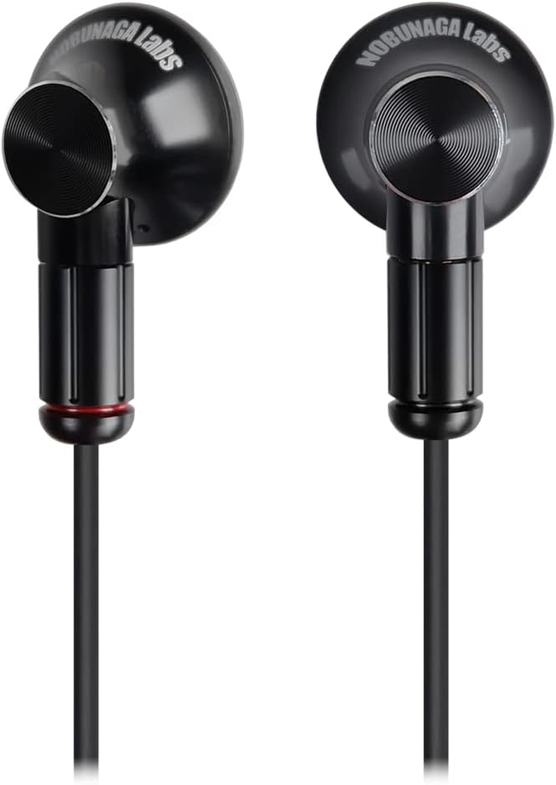 Wisetech NOBUNAGA Labs MMCX Compatible In-Ear Earphones, Black