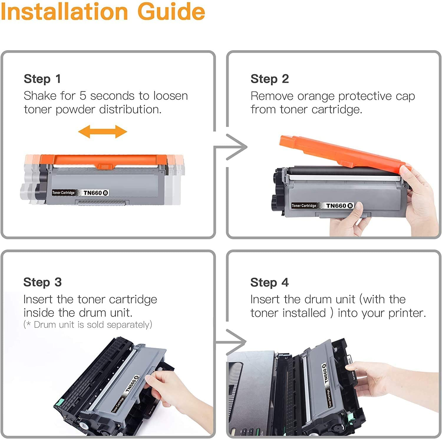 3 Pack TN2350 Toner Cartridge Compatible with Brother HLL2300D HLL2340DW HLL2365DW MFC-L2700DW MFCL2700DW MFC-L2703DW MFCL2720DW MFCL2740DW image number 5