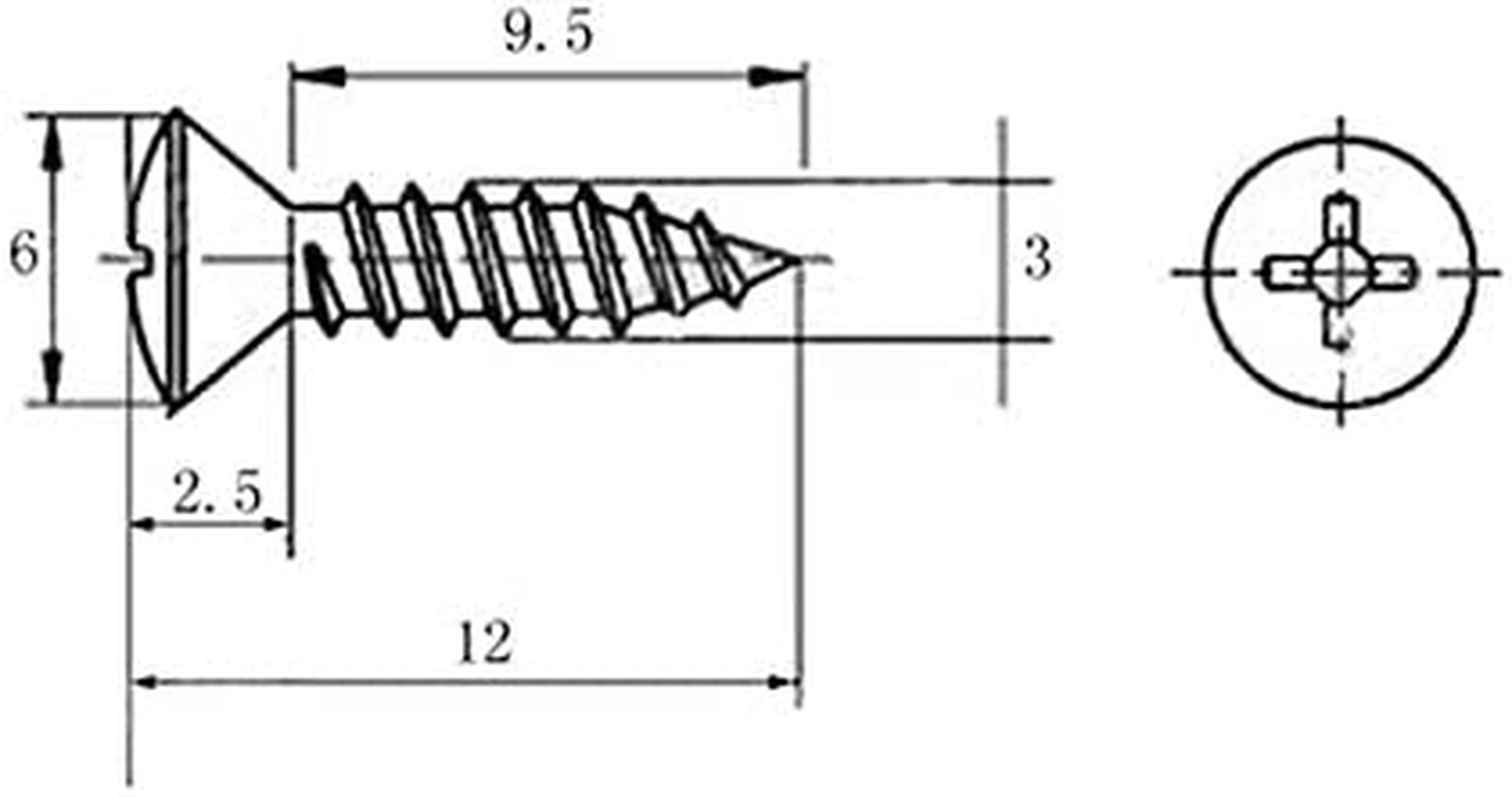 SAPHUE 3MM Electric Guitar Bass Pickguard Screws Pick Guards Scratch Plate Mounting Screws for Fender Strat ST Tele TL Stratocaster Telecaster Gibson LP Les Paul SG Guitar Pack of 50 (Black) - Gold image number 5