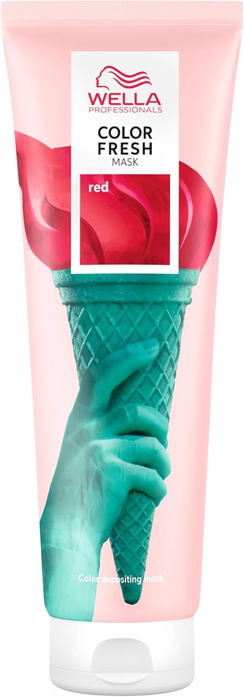 Wella Professionals Color Fresh Mask Mint - Hair Treatment for Visible Transformation of Hair Colour - Nourishing Tint with Avocado Oil - for Lightened and Light Hair - 150 Ml