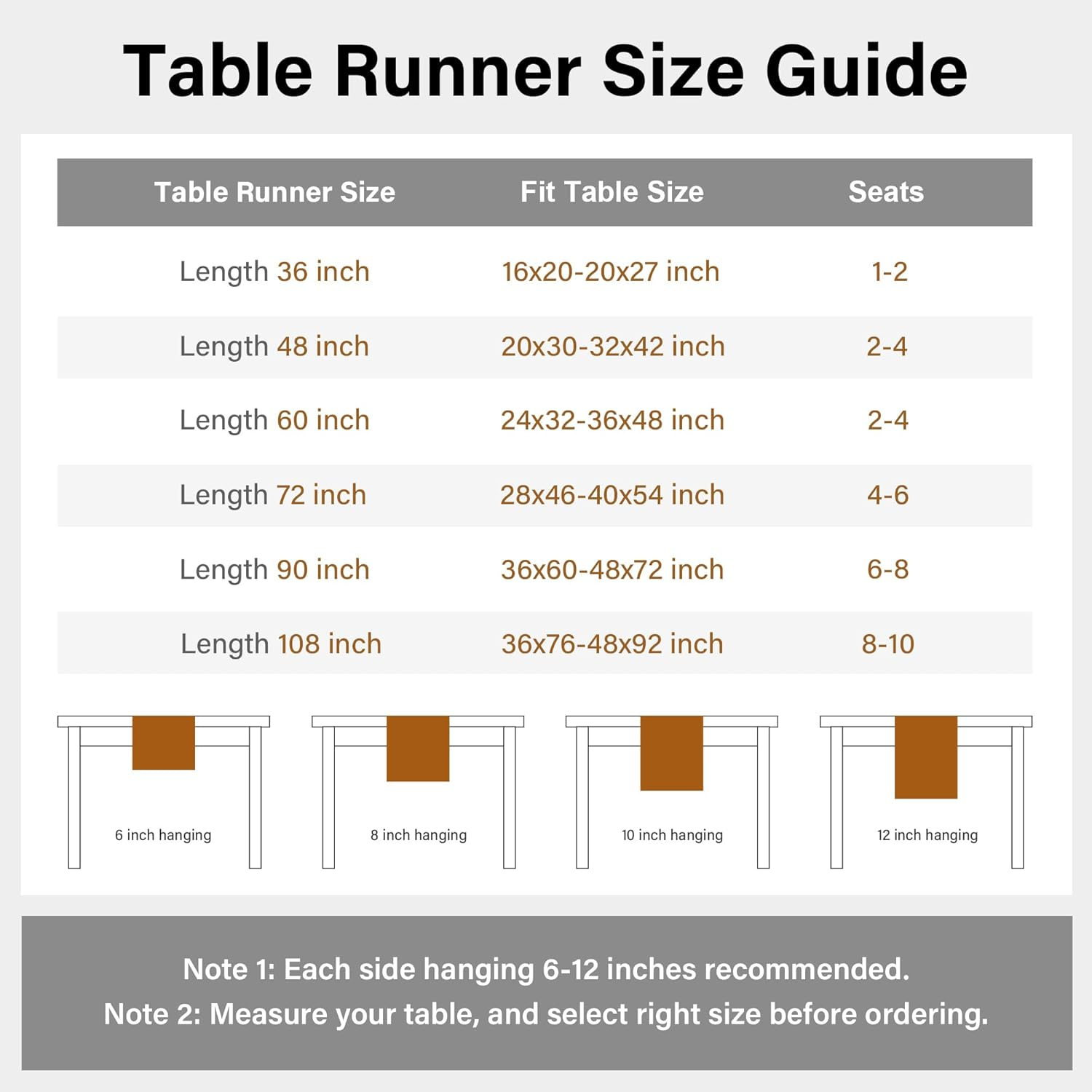 Reversible Double Layer Table Runner Faux Linen Fabric Beige Table Runners Elegant Rustic Farmhouse Runners for Kitchen Dining Coffee Table 13X48 Inch (33X122 Cm) image number 2