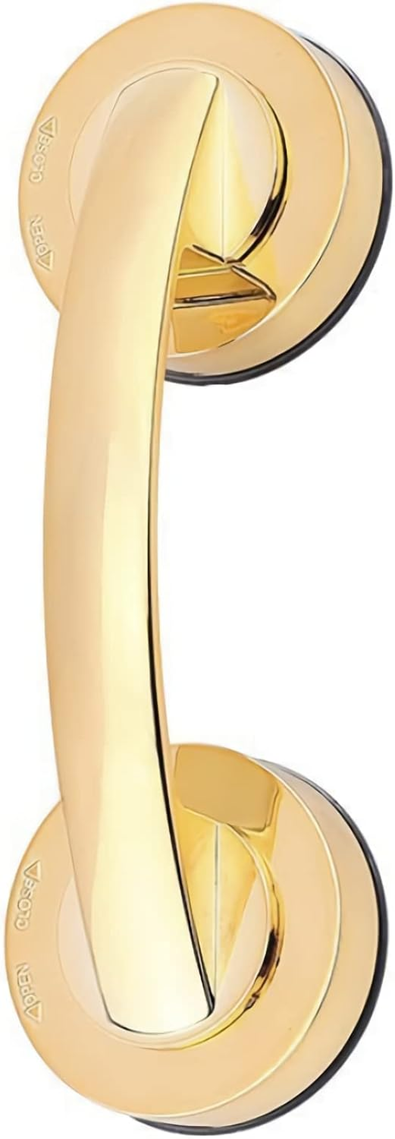Glass Door and Window Handle, Suction Cup Bathroom Sliding Doors Handles, Non-Porous Handles Shower Grab Bars, Cabinets and Wardrobes Non-Marking Handle (Gold) image number 2