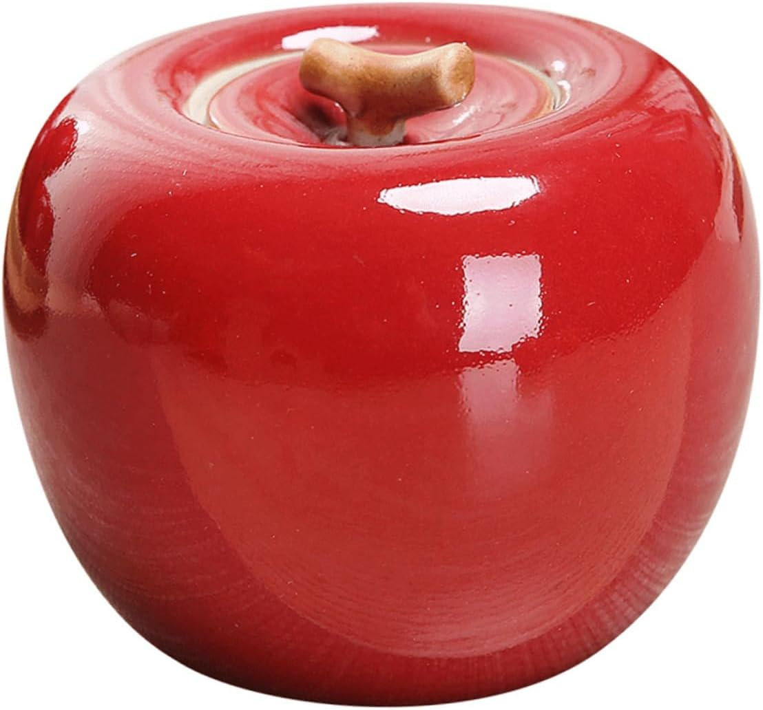 Ceramic Apple Tea Can Tea Canisters for Storage for Restaurant Home Use Containers Sealing Function image number 3