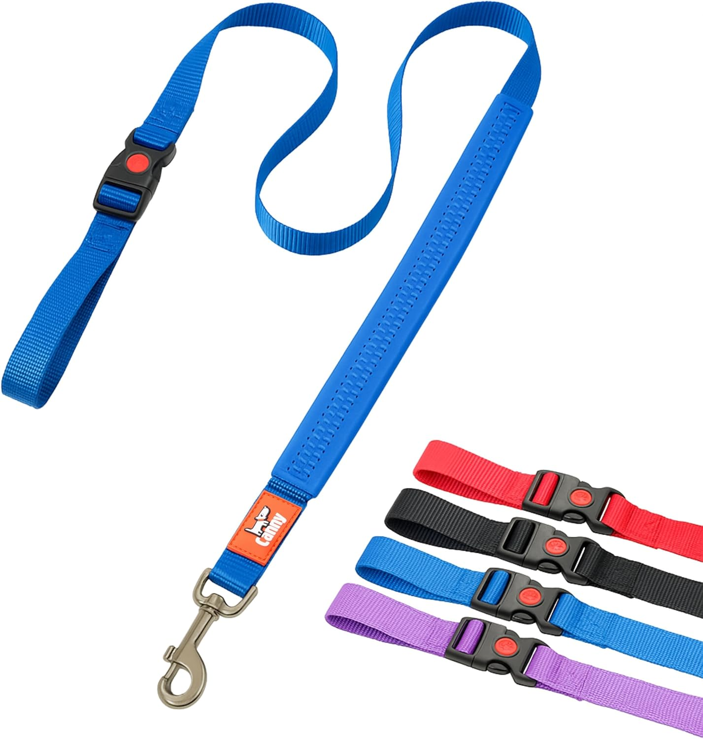 Canny Connect Dog Lead - Lead with Soft Padded Handles, Padded Grip and a Secure Clip. Secure Your Dog without Needing to Remove the Lead