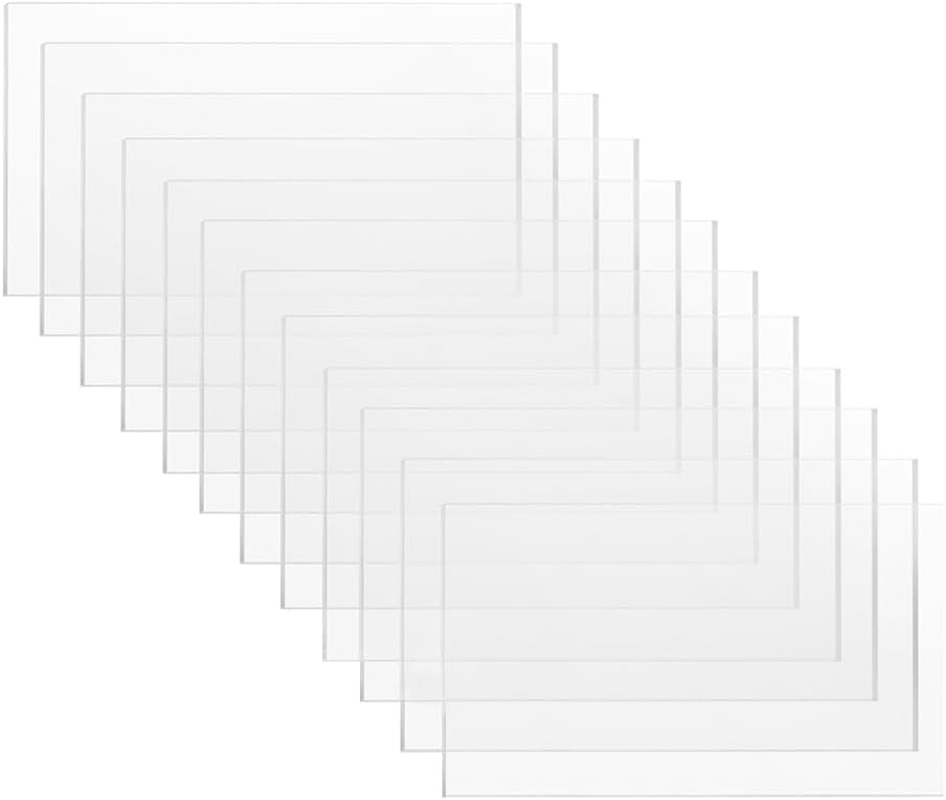 Clear Acrylic Place Card Small Acrylic Rectangle Blank Name Plate Seating Cards, 24Pcs Clear Acrylic Place Card Rectangle Acrylic Name Card Plate,Small Rectangle Acrylic Blank Seating Card Name Plate image number 3