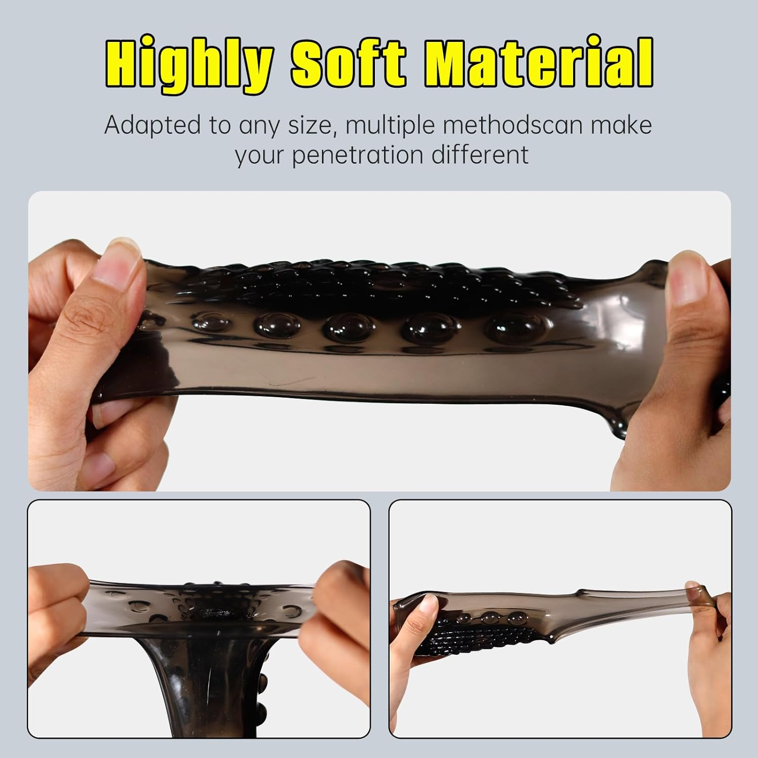 Penis Sleeve Sex Toy Cock Enlarger Condom Sheath Delay Ejaculation Toys,Sex Toys for Men,Cock Extender Sheath Men Cock Condom Male