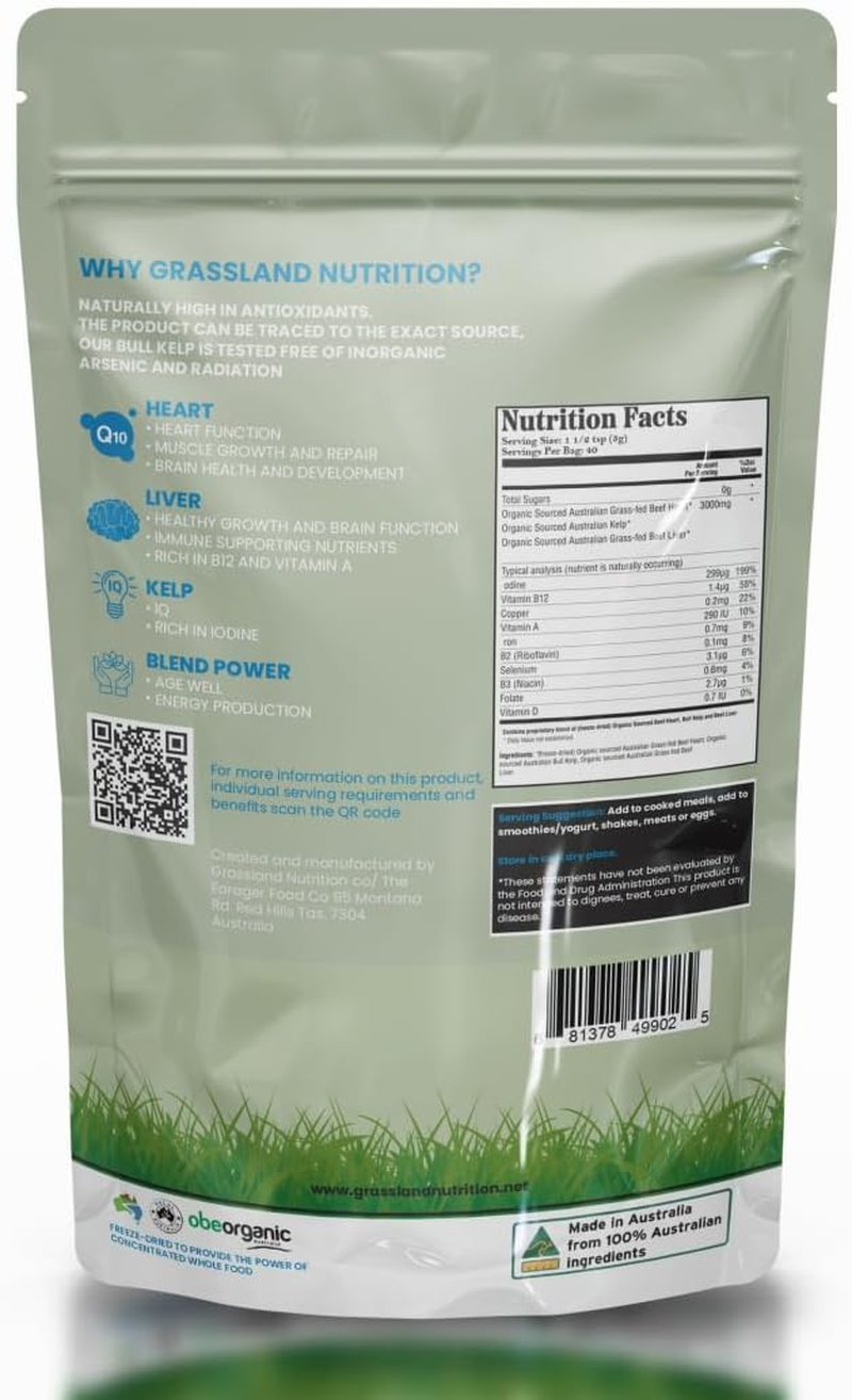 GRASSLAND NUTRITION | Cardio Support+ (120G Powder)