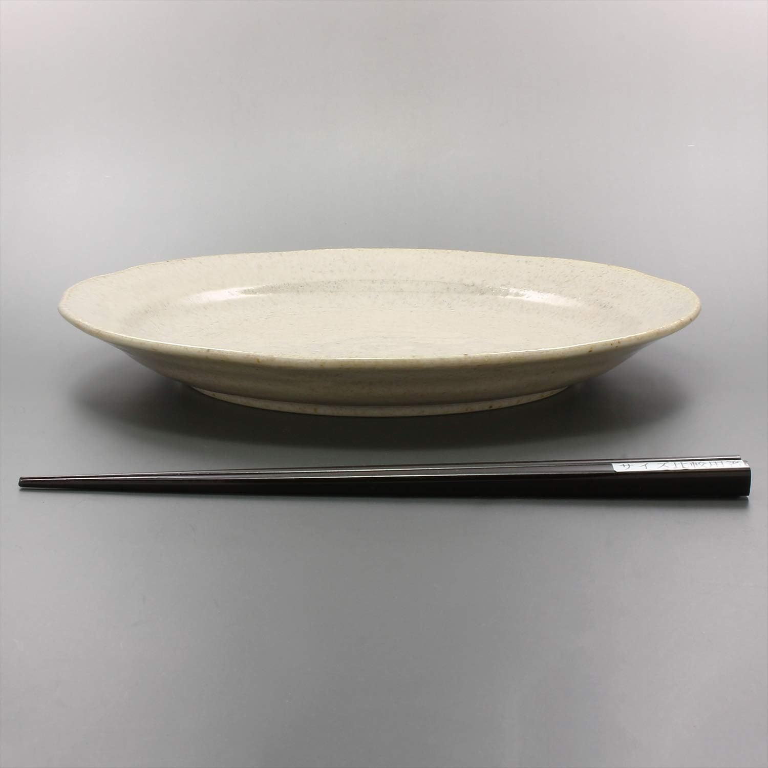 Mino Ware 130-0911 8.0 Plate, White Unofu image number 4
