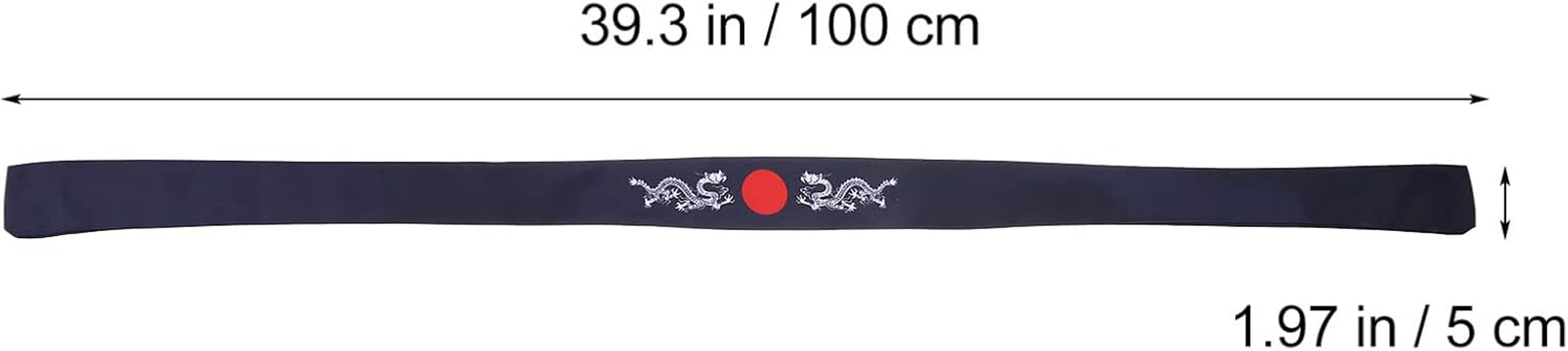 Mobestech 2 Pieces Japanese Headband Bushido Hachimaki Headband Samurai Karate Headband Chef Bandana for Sports Training Cooking Kitchen Supply (Blue + White) image number 6