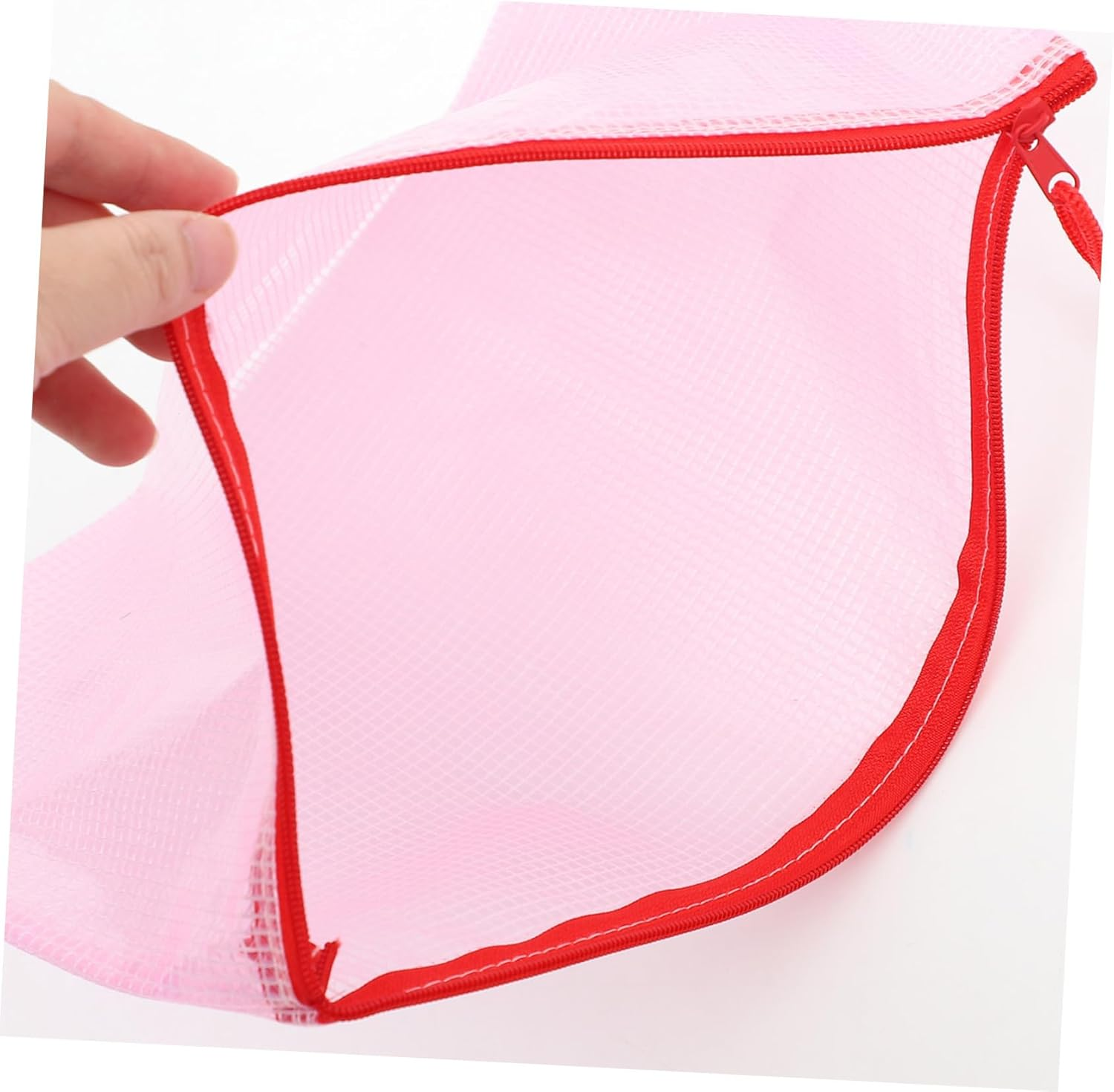 HONMEET 20Pcs Zipper File Pouch Waterproof Document Storage Bag for Office School Use Visible Design PVC Zipper Pouches Educational Supplies image number 5