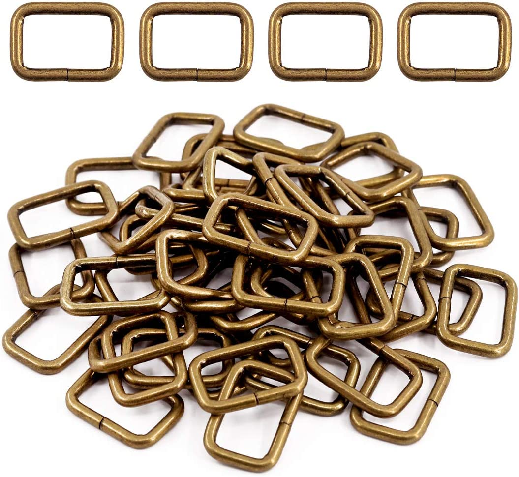 Swpeet 60Pcs 1 Inch / 25Mm Heavy Duty Metal Ring Buckle Webbing Belts image number 5