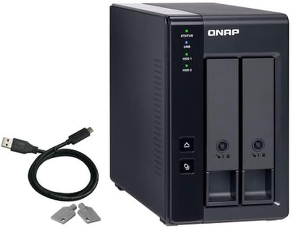 QNAP TR-002 2 Bay Desktop NAS Expansion - Optional Use as a Direct-Attached Storage Device image number 3