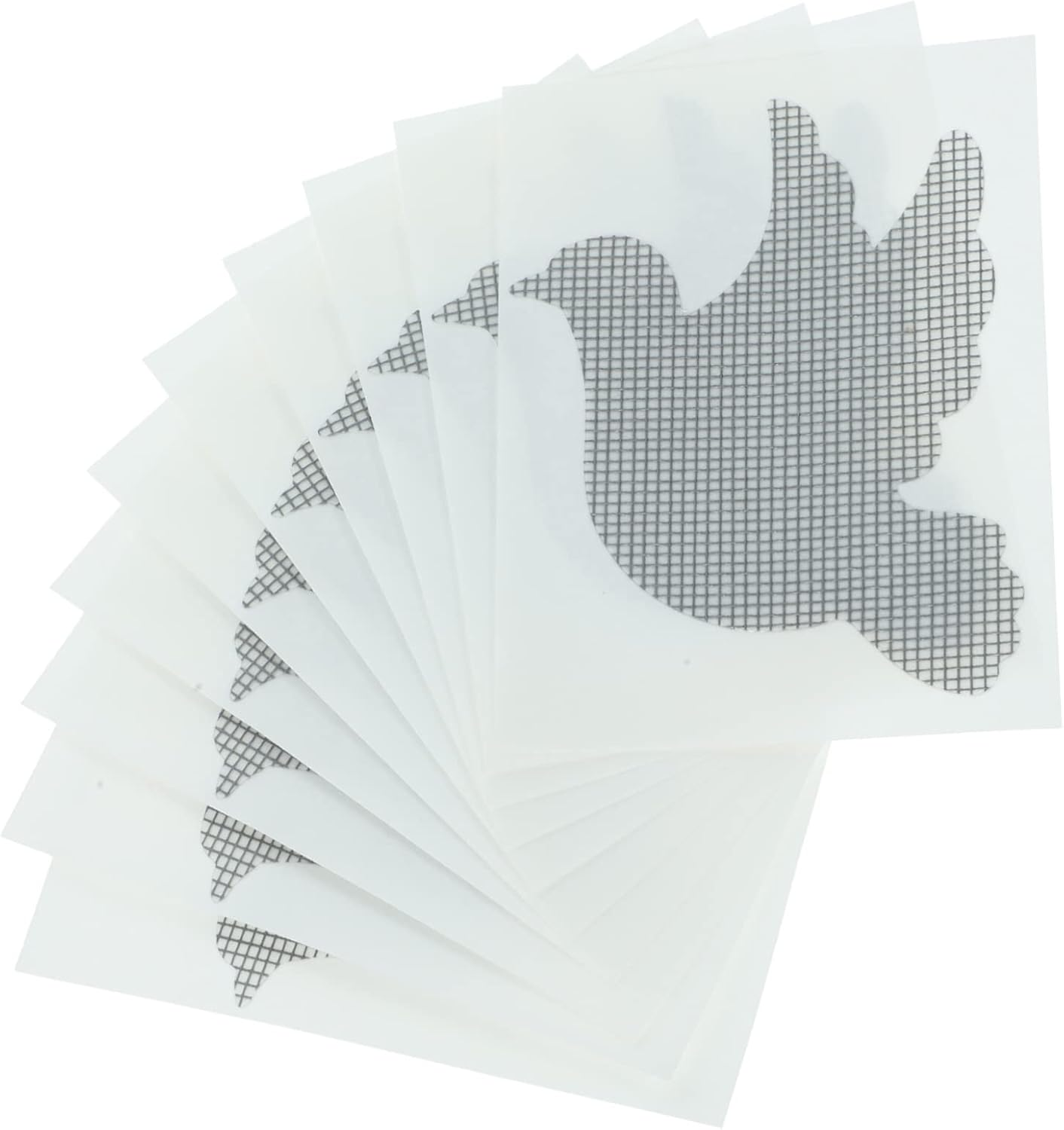 10Pcs Screen Repair Patch Kit Self-Adhesive Mesh Tape for Window and Door Screen Hole Repair for Small Hole Fixing image number 6