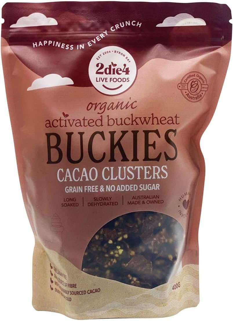 Activated Organic Buckies - Cacao Clusters 400G