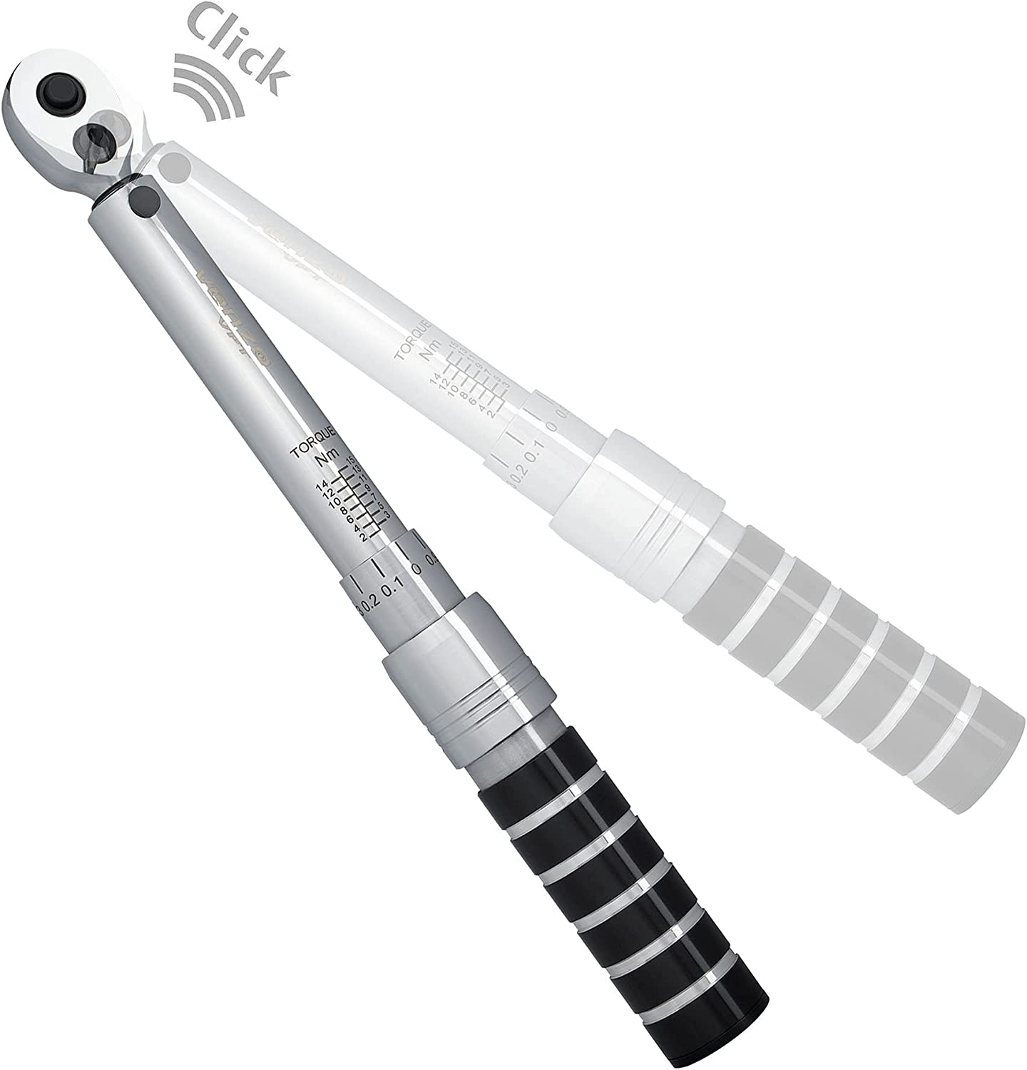 Venzo 1/4 Inch Driver Click Torque Wrench Set - 2 to 15 Nm - Small Adjustable - Great Maintenance Tool for MTB, Mountain, Road Bike & Motorcycle - All Bits Are Included as a Kit image number 1