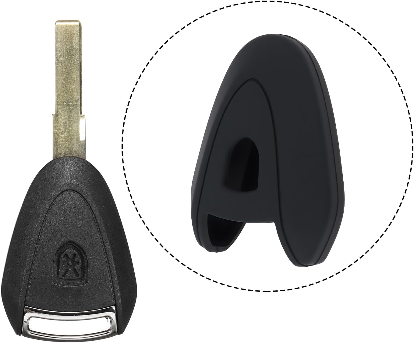 SING F LTD 2Pcs Car Key Silicone Case Compatible with Porsche 911 997 987 Boxster Cayman image number 1