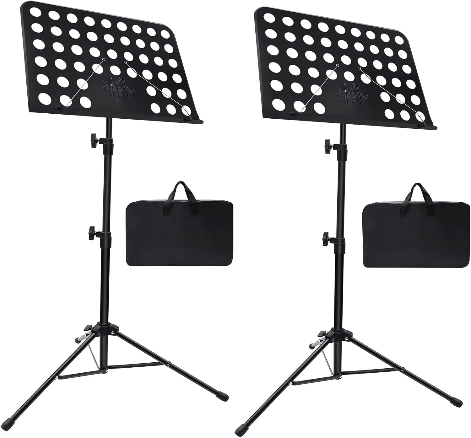 1/2/3 Pack Sheet Music Stand, Adjustable Music Stand with Carrying Bag, Professional Music Book Holder Music Sheet Clip Holder for Guitar, Ukulele, Violin Players(Standard Version, 1 Pack)
