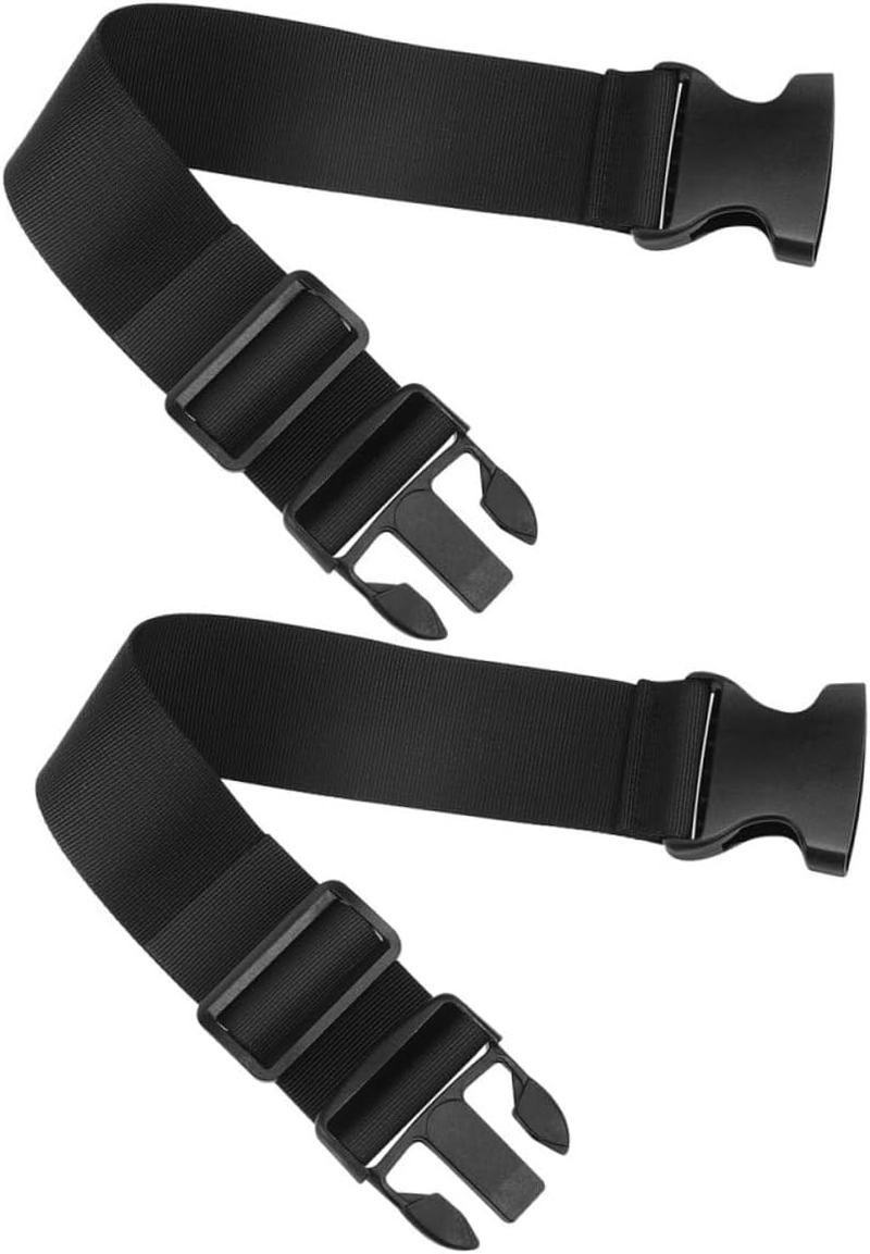 CIMAXIC 2Pcs Adjustable Outdoor Nylon Buckle Straps Wide Long Luggage Fixing Tie down Straps with Quick Release for Backpack and Suitcase Security image number 2